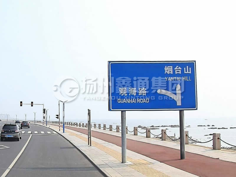 BZG-015，交通標(biāo)志桿，雙柱標(biāo)志桿