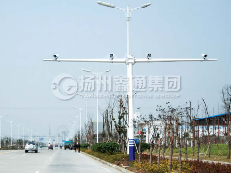 DJG-004，電子警察桿，T型八棱電警桿